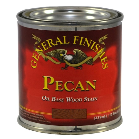General Finishes 1/2 Pt Pecan Wood Stain Oil-Based Penetrating Stain PEHP